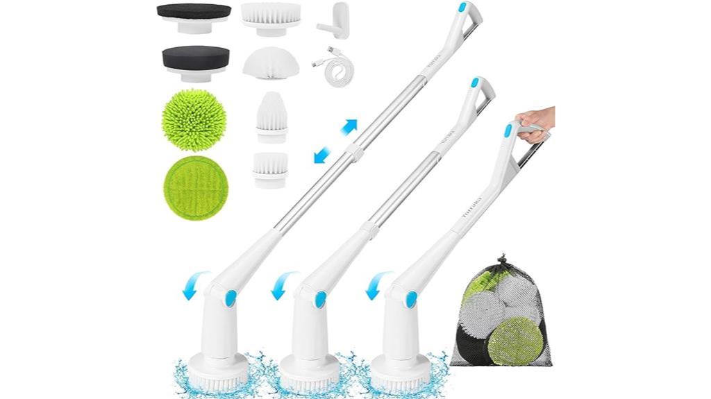 cordless electric scrubber for bathroom cleaning