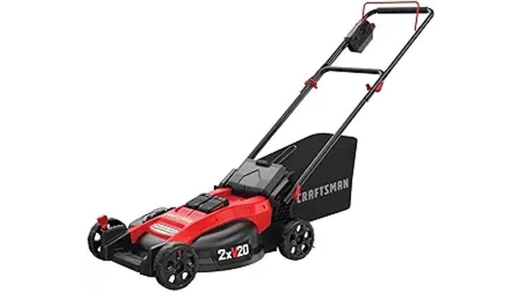 cordless lawn mower with battery