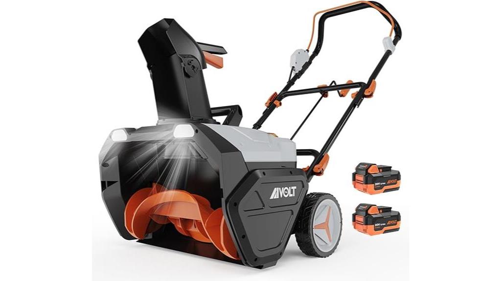 cordless snow blower details