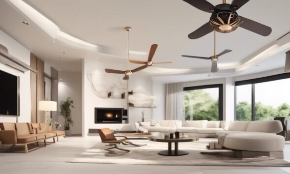 counting the ceiling fan blades