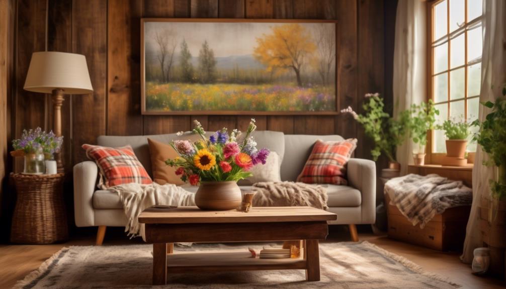 country inspired spring home decorations