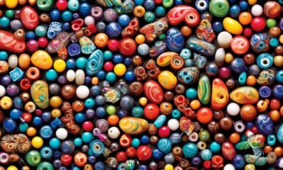 crafting with an abundance of beads