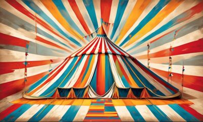 creating a circus tent backdrop