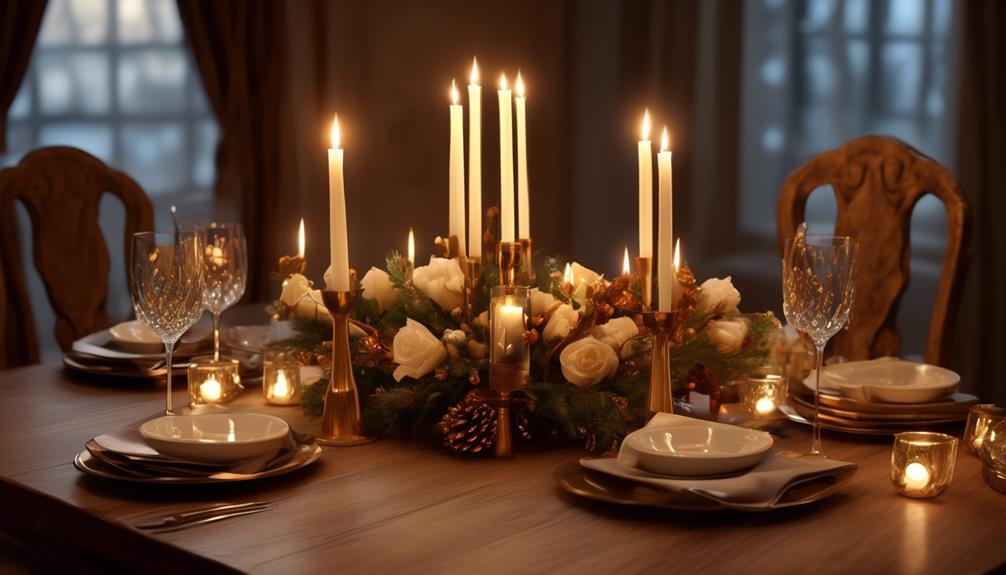 creating a cozy atmosphere with candlelight