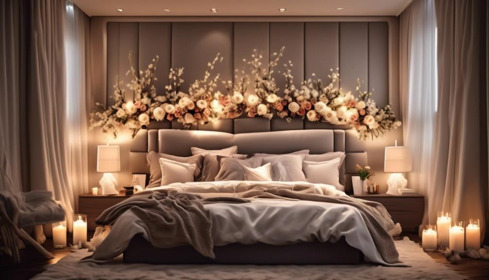 creating a romantic bedroom space