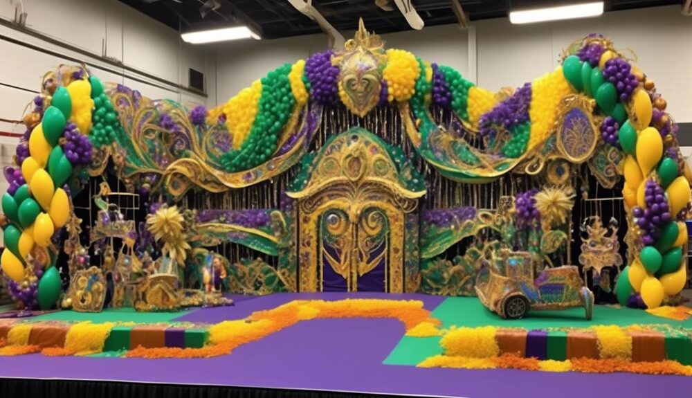 creating a school mardi gras float