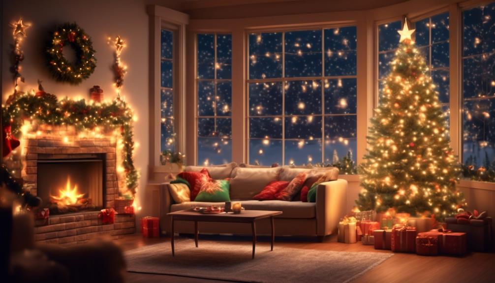 creating festive atmosphere with christmas lights