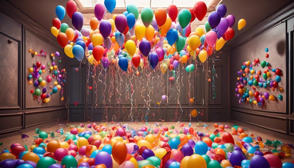 creative balloon floor decorations