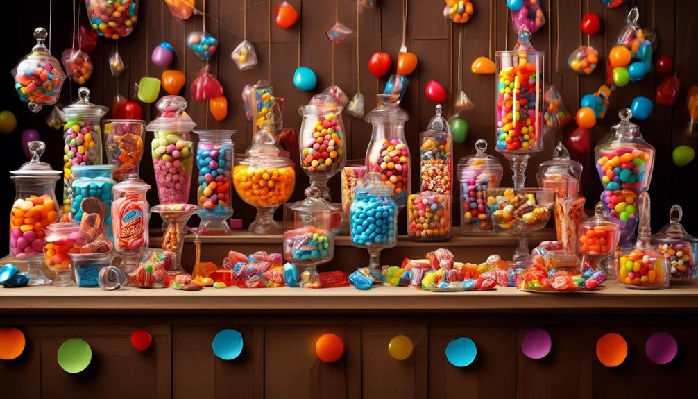 creative candy bar arrangements