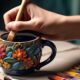 creative ceramic mug painting