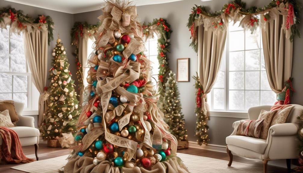 creative christmas tree garland