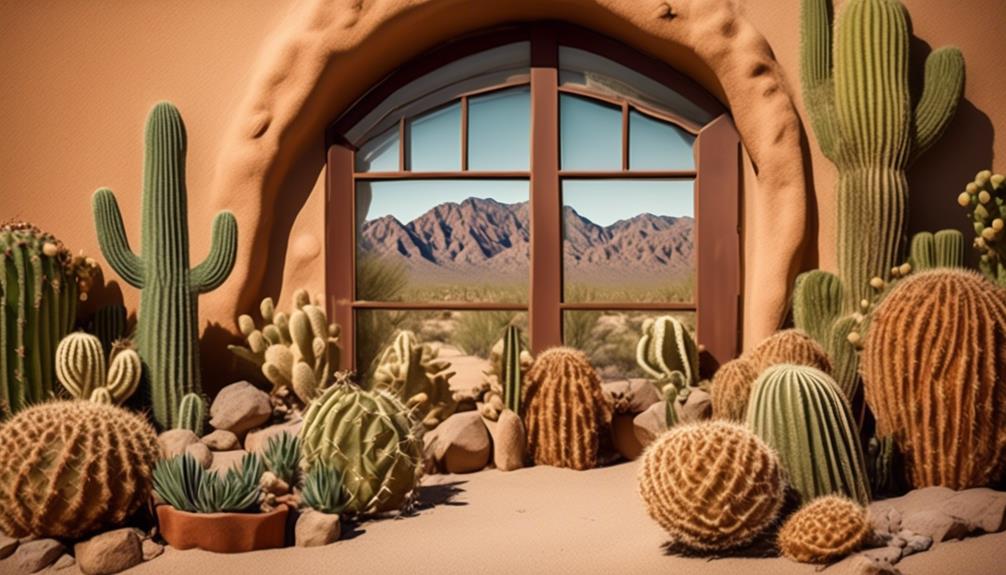 creative desert themed storefront decorations