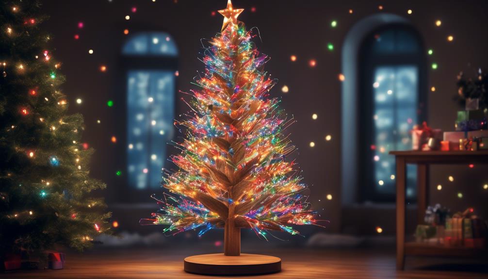 creative diy christmas light tree