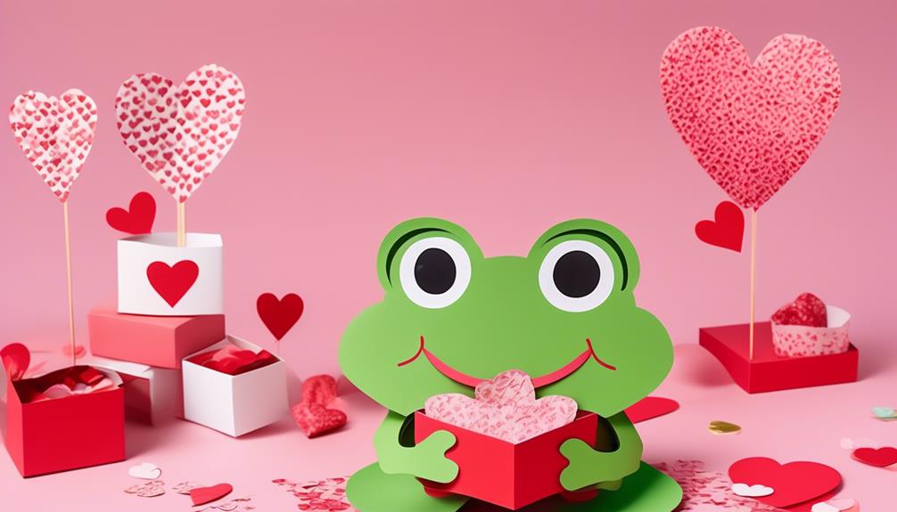 creative frog valentine box