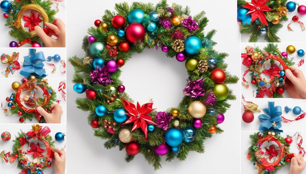 creative holiday wreath idea