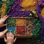 creative ideas for reusing mardi gras beads
