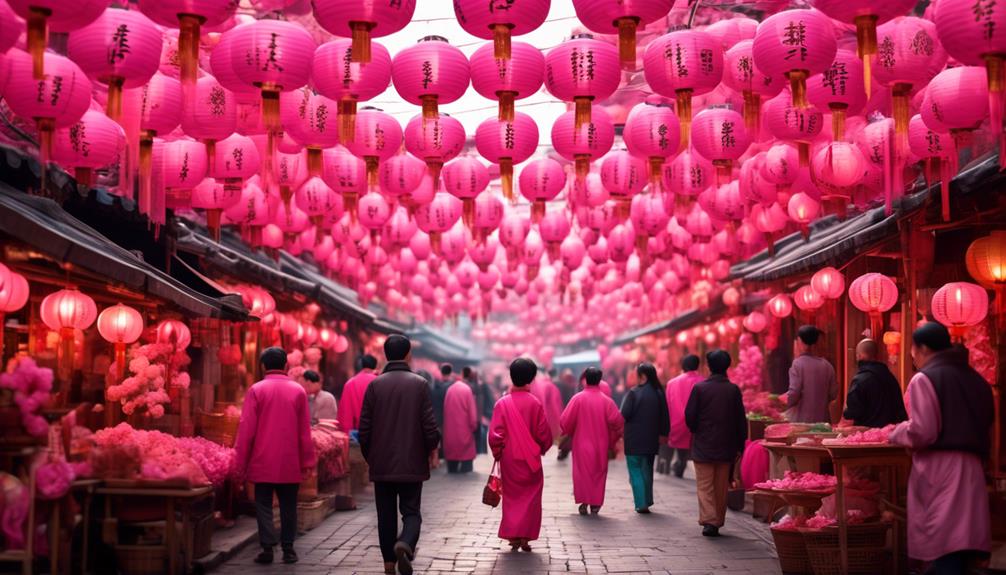 cultural significance of pink lanterns