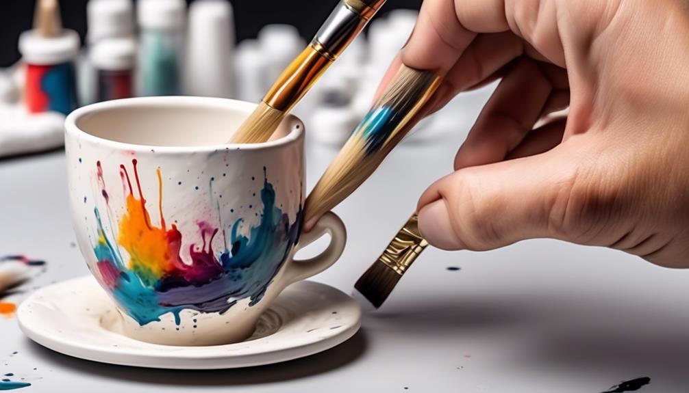 cup painting techniques and tips