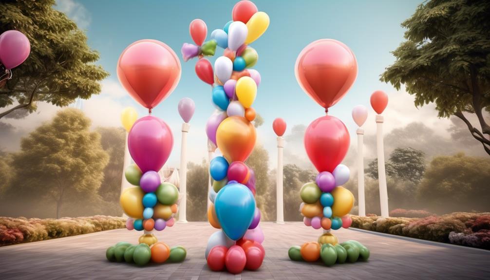 customizable balloon column height