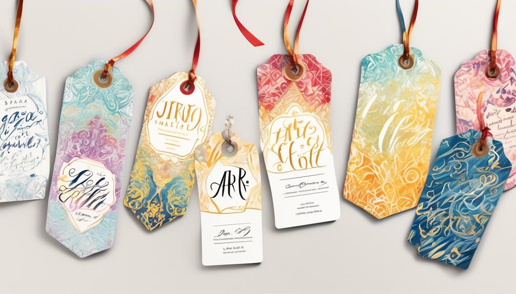 customizable gift tags for personalization