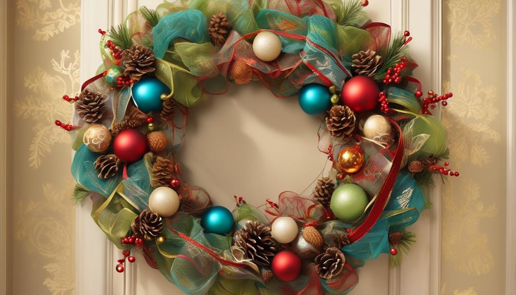 customizable mesh wreath design