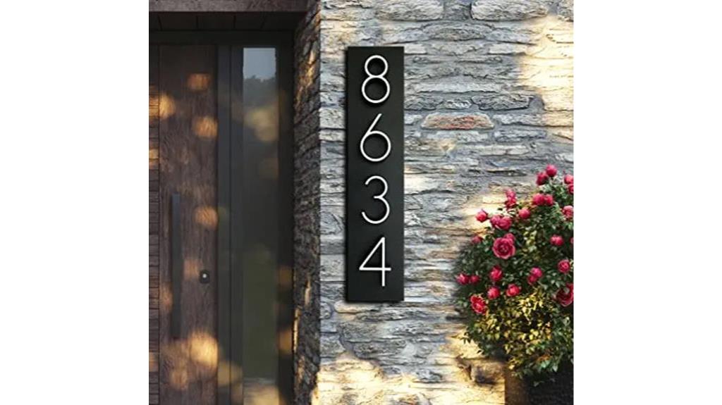customizable outdoor house number plaques