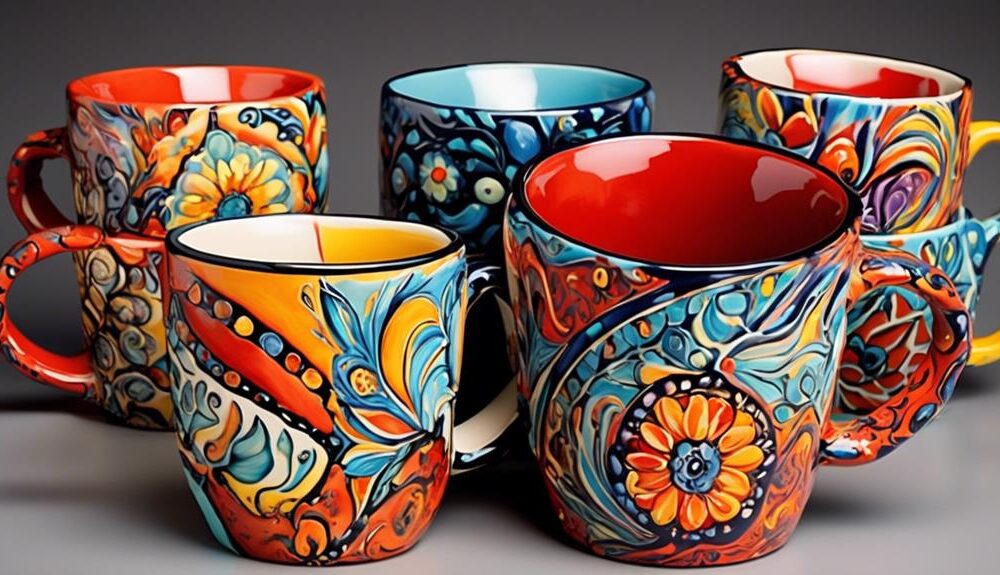 customized ceramic mug painting