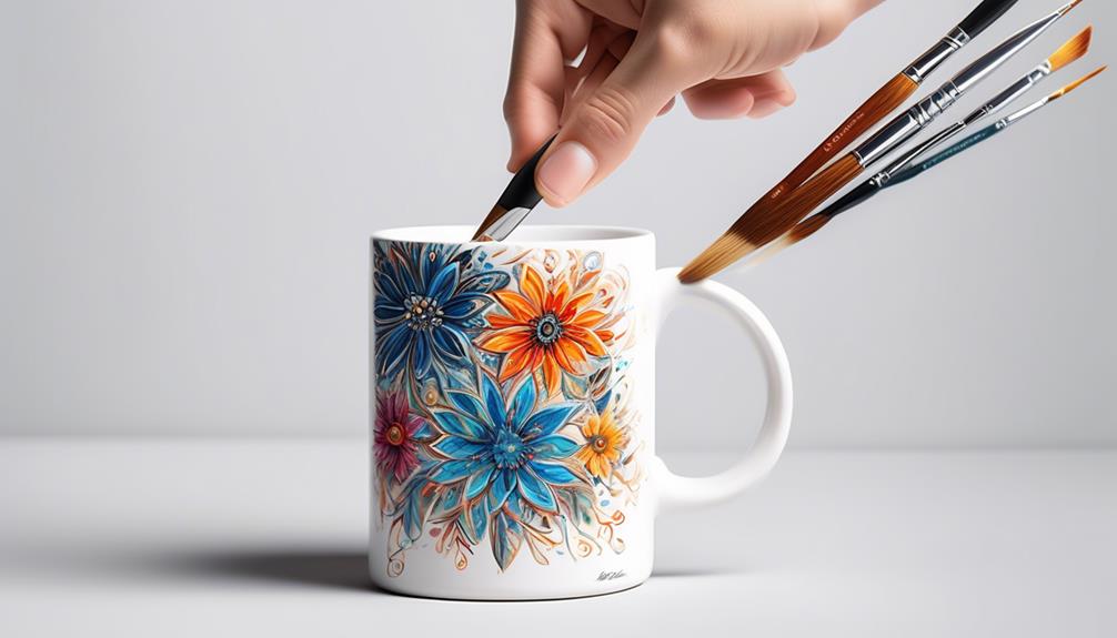 customized hand painted ceramic mugs