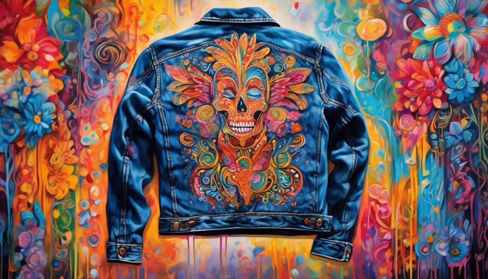 customized jean jacket painting