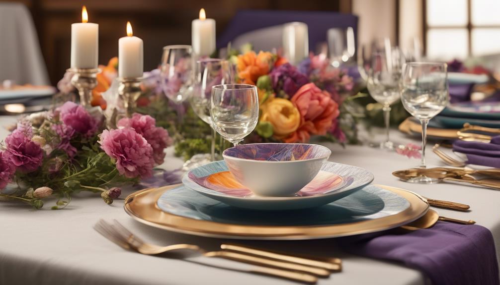 customizing table decorations and settings