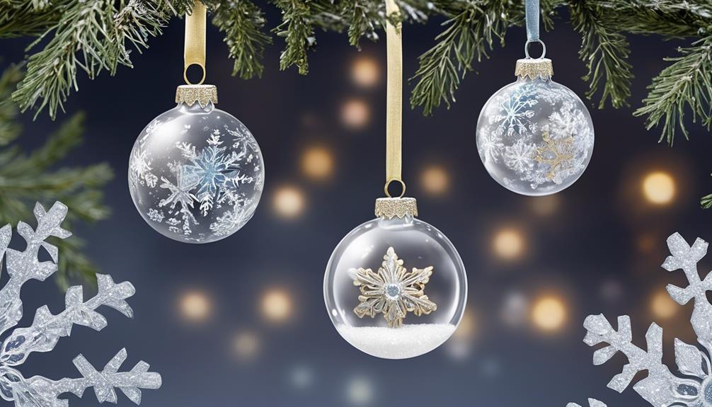 customizing transparent christmas ornaments