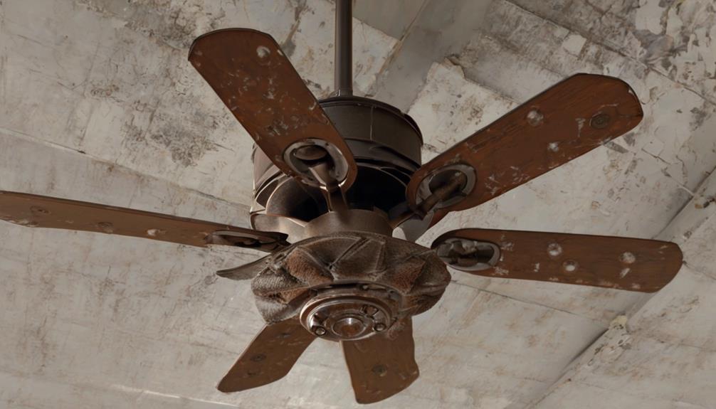 damaged fan bearing noise
