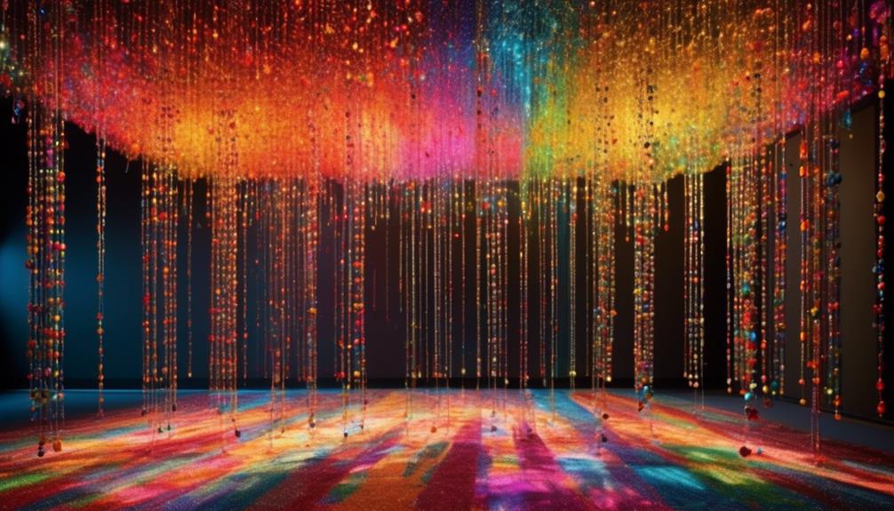 dazzling bead curtain displays