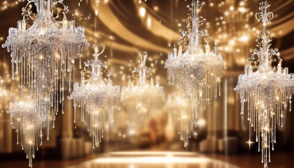 dazzling chandelier crystal adornments