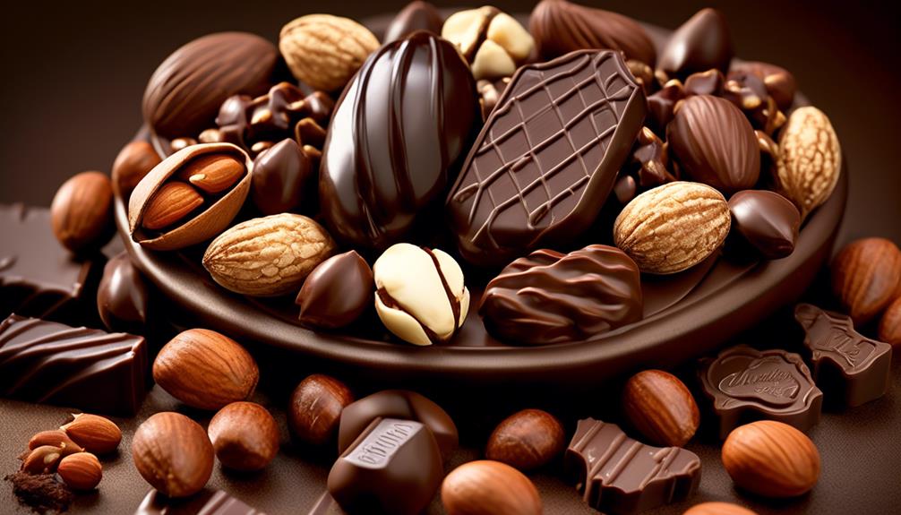decadent gourmet chocolate covered nuts