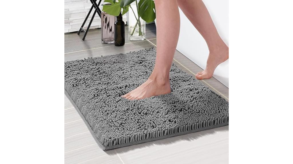 deconovo grey bathroom rugs