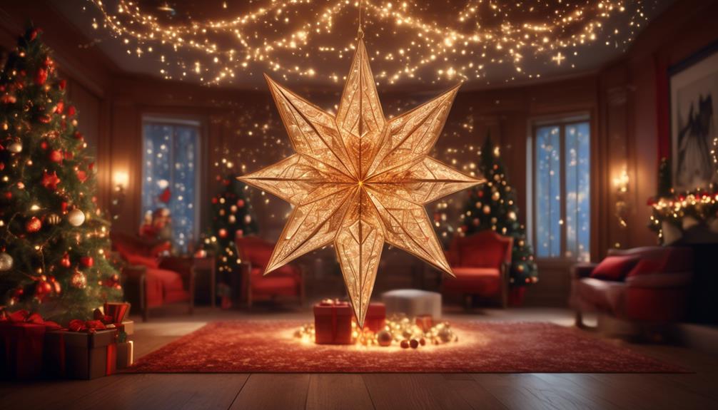 decorate and hang christmas star