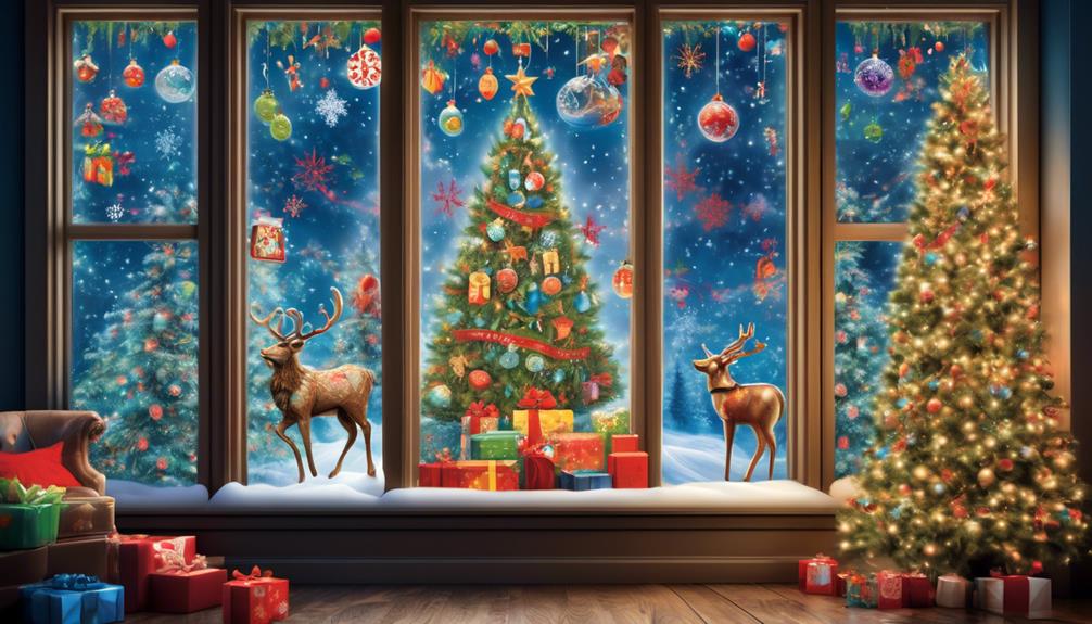 decorate windows with clings