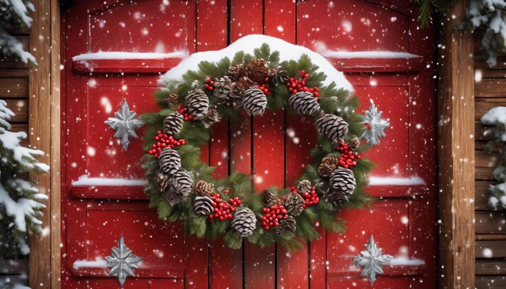 decorate with beautiful wreaths