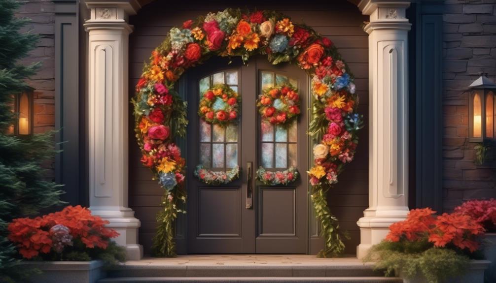 decorate with festive wreaths