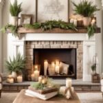 decorating a mantel with joanna gaines