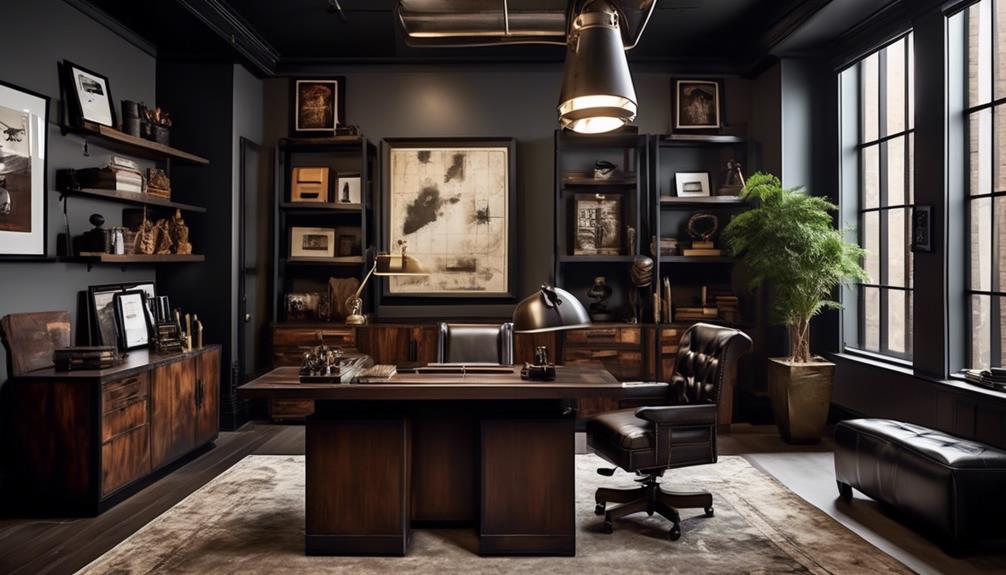 decorating a masculine work space