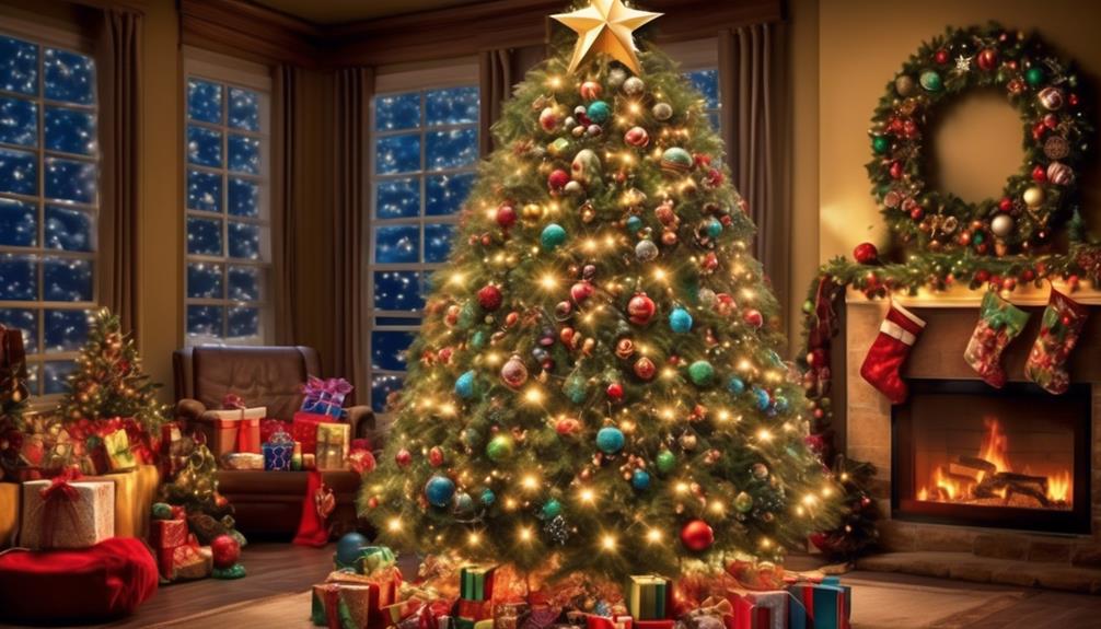 decorating a stunning christmas tree