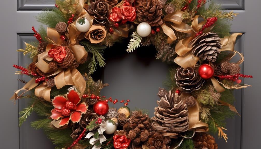 decorating a wreath creatively