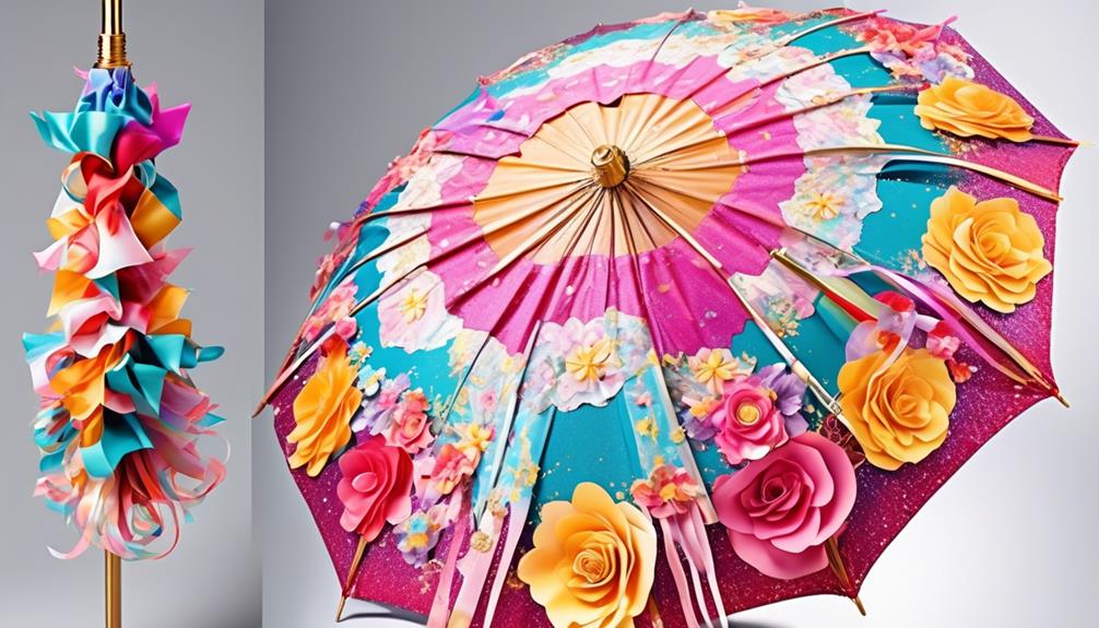 decorating an umbrella creatively