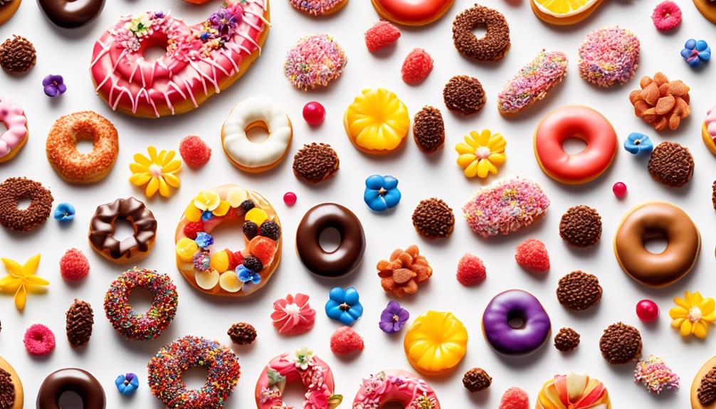 decorating doughnuts with toppings