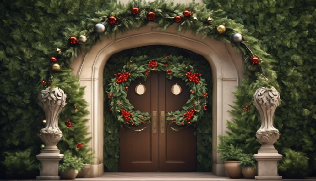 decorating with wreaths and greenery