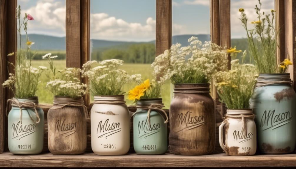 decorative accents for mason jars