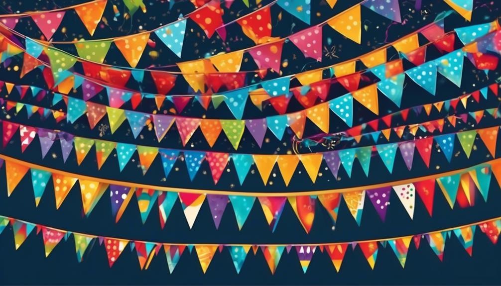 decorative bunting enhances celebrations