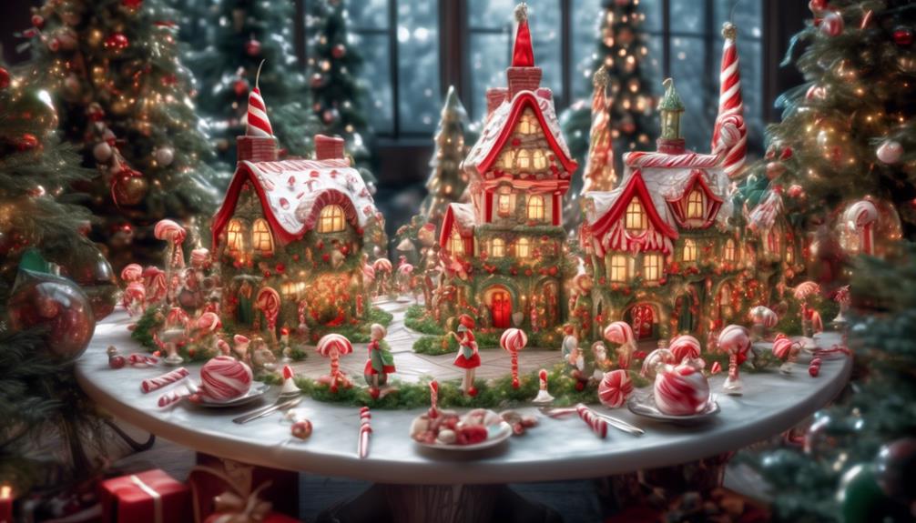decorative elf themed table centerpieces